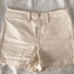 Madewell denim/twill ivory short